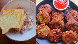 Do you have bread? Then you can have the best snack with onion ||  Tasty Bread Onion Pakoda