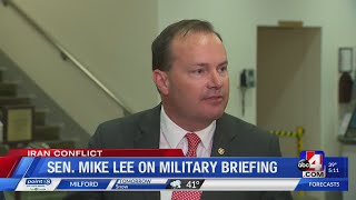 Mike Lee comments on military briefing