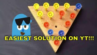 Cracker Barrel's Jump All But One Peg Game part 1 of 4 made easy.