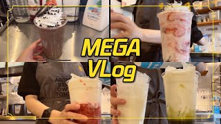 메가커피 좋아하시나요? l 11개월 차 메가커피 알바생 l cafe vlog🎶