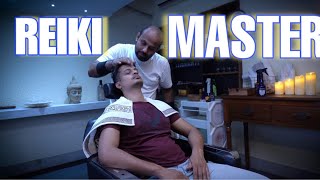 REIKI MASTER HEAD MASSAGE SLEEP THERAPY TO INDIAN BARBER RIZWAN ! ASMR masaages to relax Anxiety