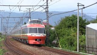 小田急7000形 7003F（LSE） 検査出場試運転（連結器カバーなし）