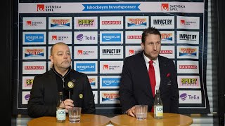 Presskonferens | Brynäs - Malmö