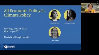 All Economic Policy is Climate Policy