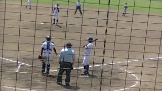 2018　春　高校野球　九州大会　明豊　大平選手逆転2点タイムリー