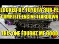 LOCKED UP Toyota Tundra 3UR-FE 5.7L V8 Engine Teardown. Complete Engine Teardown & Analysis