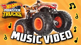 Official MUSIC VIDEO 🎶 | Fear the Frenzy 🐅🦈 ft. Monster Truck TIGER SHARK | Hot Wheels