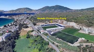 Stade François-Coty, Ajaccio #France 🇫🇷 #french - stade football #EarthStudio #GoogleEarthStudio