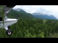 landing at stave lake airstrip in my 180c