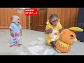 So funny cute! Monkey Su cried angrily when Kuku destroyed toy and ending...???