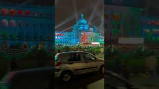 Vidhana Soudha Before \u0026 after Lighting. Now Bangalore rocking for 75th Independence Day Mahotsav.