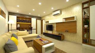 Gorgeous 2BHK Apartment interiors by DLIFE Interior Designers