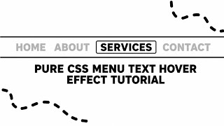Pure CSS Menu Hover Effect | HTML & CSS Tutorial #css #html #coding #website #ui #design #animation