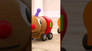Tino - Toys & Toddlers 🚂 Learning with Toy Caterpillar 🐛 #cartoon #tino #learncolors #shorts