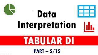 Data Interpretation: Tabular DI for SBI CLERK 2018 Exam | Part 5