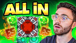 I KEPT GOING ALL-IN ON *NEW* FIRE MY LASER HACKSAW SLOT!! (SO FUN) (Roobet)