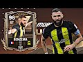 AMAZING ST 96 RATED KARIM BENZEMA GAMEPLAY REVIEW FC MOBILE 24