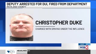Richland County deputy fired after DUI arrest
