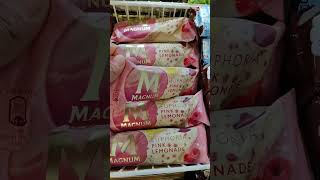 Magnum Euphoria Pink Lemonade Ice Cream #shortvideo #shorts #fyp #icecream