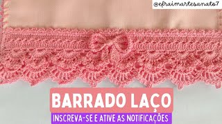 Barrado de crochê Laço 🎀