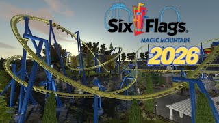 [NoLimits 2] Thrill Glider - Six Flags Magic Mountain 2026 Vekoma Double Launched Flyer