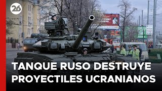 UCRANIA | Tanque ruso destruye proyectiles ucranianos