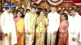 CM Chandrababu Naidu Attends TDP MLA GV Anjaneyulu Daughter Marriage