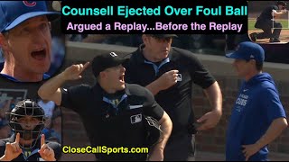 E64 - Craig Counsell Ejected During a Replay Review for Telling Umpire Brennan M