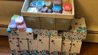 My (not as crazy as you think it is) Scentsy club wax stash!