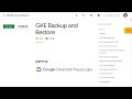 GKE Backup and Restore GSP1110