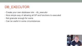 Create a DB_Executor Role in SQL Server