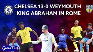 CHELSEA 13 -0 WEYMOUTH (FRIENDLY REVIEW) ~ TAMMY ABRAHAM WELCOMED AS A KING IN ROME
