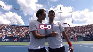 The Day That Federer teaches Djokovic How to Play Tennis - Cincinnati 2012