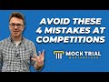 Biggest Mistakes to Avoid at Mock Trial Tournaments