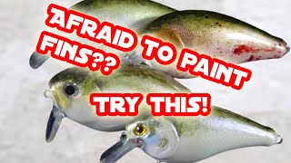 How to Paint Lure Fins - A Simple Tip for Beginners