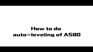 How to do auto-leveling of AS80 3D Sign Printer#3dprinter #autolevel