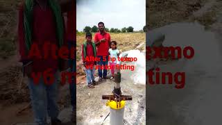 5hp texmo v6 motor working by vysali bore point 4 inch water..