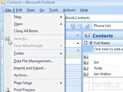 How to print the contacts folder like a phone list Outlook How to print the contacts folder like a phone list Outlook