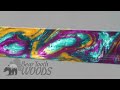 Mermaid Crown - Bear Tooth Woods Color Storm Alumilite Pen Blank