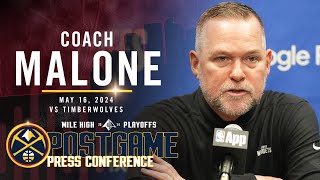 Coach Malone  Post Game Six Press Conference vs. Timberwolves 🎙