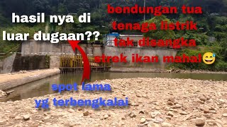 mancing dibendungan tua,tak disangka sangka dapat ikan mahal,bikin geregetan jadi nya🤔