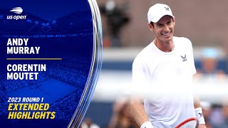 Andy Murray vs. Corentin Moutet Extended Highlights | 2023 US Open Round 1