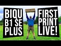 BIQU B1 SE PLUS Unbox & First Print LIVE!