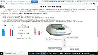 enzyme virtual lab instructions part 1