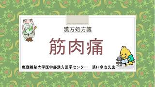 はじめての漢方e-learning 「症状から選ぶ漢方薬」【第26章】 筋肉痛