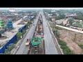 drone view of nagpur metro construction work automotive to asha hospital kamptee nagpur