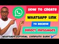 How To Create WhatsApp Link For Your Business (2024) | Generate WhatsApp Link For Your Business