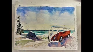 Creating Watercolor Paintings from Scratch   with Chris Petri