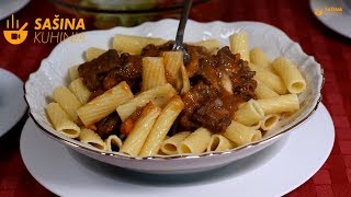 Saft i tijesto recept Pasta Stew Recipe - Sašina kuhinja