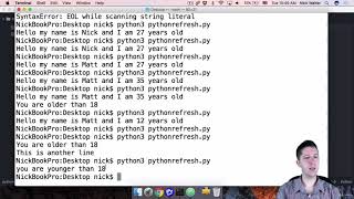 Django 3 & Python | Python Refresher | If Statements and Comments